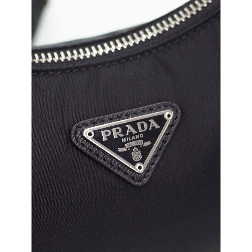 Prada Black Saffiano 2005 Shoulder Leather ReEdition Bag Chain - Picture 4 of 9